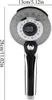 A close-up view of a modern LED shower head with a digital temperature display. Produktbild-Vorschau