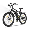 A black electric bicycle is shown against a white background. Voir les images du produit