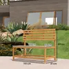 2-Sitzer Gartenbank aus Holz, UV-beständig mit Produktbild-Vorschau 3