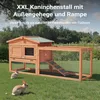 Králikáreň Wiltec XXL 1560 x 520 x 680 mm s voľným výbehom Náhľad obrázku produktu 4