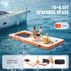 VEVOR Aufblasbares Schwimmdock 4,57x1,98m Dockplattform mit Produktbild-Vorschau 4