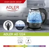 Czajnik elektryczny Adler AD 1224 1,5 l 2000 W czarny, Podgląd zdjęcia produktu 8
