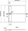 Mexen Amon quadratische Duschtasse SMC 90 x 90 cm, grau - Produktbild-Vorschau 5