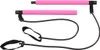 Pilates Sticks posilovací tyč s gumou růžová Náhled obrázku produktu 3