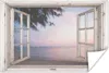 MuchoWow® Poster Aussicht - Strand - Palme 180x120 cm - Produktbild-Vorschau 1