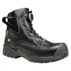 A black safety boot is shown against a white background. Produktbild-Vorschau