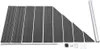 Zaunelement Set WPC 792x(105-186)cm Schwarz , Drahtzäune Produktbild-Vorschau 5
