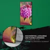 Küche Wohnzimmer Wand Leinwand Uhr 30x60 Gemälde Blumen Produktbild-Vorschau 5