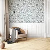 NEWROOM Tapete Narcisa Blue Blau Vliestapete - Floral Produktbild-Vorschau 5