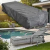 Telo protettivo per mobili da giardino 220×78×60 cm nero Anteprima dell’immagine prodotto 6
