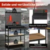 HOMCOM Pracovný stôl 80 x 40,5 x 155 cm s dierovanou Náhľad obrázku produktu 6