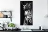MuchoWow® Poster Tierprofil Giraffe in schwarz und weiß Produktbild-Vorschau 3