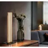 LED Tischleuchte HAYDEN, Schwarz, Metall, MDF, Holzoptik, Produktbild-Vorschau 2