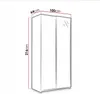 Kleiderschrank Schiebetürenschrank RICK 100 cm Weiß mit Produktbild-Vorschau 3