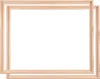 Two wooden frames are shown overlapping each other on a white background. Náhľad obrázku produktu