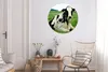 MuchoWow® Aluminium Wandkreis Kuh - Gras - Tiere - Berg Ø Produktbild-Vorschau 4