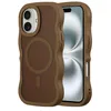 Selencia Wavy Backcover con MagSafe iPhone 16 - Mocha Brown Anteprima dell’immagine prodotto 1