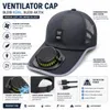 Cappellino da baseball da uomo con ventilatore a energia Anteprima dell’immagine prodotto 7