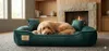 Hundebett, Laufstall, 100 x 75 cm, Samt, dunkelgrün Produktbild-Vorschau 9