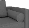 vidaXL Chaiselongue mit Kissen Dunkelgrau Stoff Produktbild-Vorschau 6