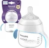 A Philips Avent Natural Response Trainer Cup is shown in its packaging, with a close-up of the cup itself. Voir les images du produit
