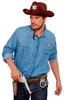 Pistolenhalfter mit Gürtel Cowboy braun Produktbild-Vorschau 4