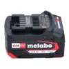 A Metabo 18V 4.0 Ah Li-Power battery pack with a charge level indicator. Produktbild-Vorschau