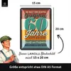 LANOLU Blechschild 60 Schild Geburtstag - 60er Schild Produktbild-Vorschau 3