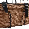 vidaXL Fahrradkorb Vorne mit Deckel 50x45x35 cm Natur Weide Produktbild-Vorschau 11