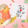 Mr. & Mrs. Panda Grußkarte Sportreporterin Herz - Weiß - Produktbild-Vorschau 5