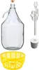 5L Set Glasflasche Glasgärballon  Korbflasche + Produktbild-Vorschau 1