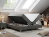Boxspring bez čela LESS na vysokých nožičkách s úložným Náhled obrázku produktu 2