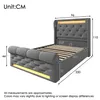 A diagram of a bed with dimensions indicated by measurement lines and numbers. Produktbild-Vorschau