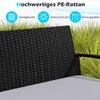 COSTWAY Gartenmöbel Set Polyrattan, Outdoor Lounge Möbel, Produktbild-Vorschau 5