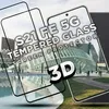 A marketing image for a Samsung Galaxy S21 FE 5G screen protector, showing the product and its features against a background of a modern building and water. Produktbild-Vorschau