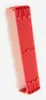 A red plastic component for a waste separation system is shown against a white background. Produktbild-Vorschau