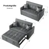 SONNI 140x94x78cm dunkelgraues Doppel-Schlafsofa, Sofa und Produktbild-Vorschau 4