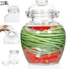 5 L Gärglas mit Wasserverschluss und Glasschale – Produktbild-Vorschau 3