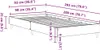 vidaXL Rám postele bez matrace bílý 90x200 cm materiál na Náhled obrázku produktu 7