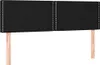 LED Kopfteil Schwarz 144x5x78/88 cm Stoff Produktbild-Vorschau 3