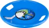 A blue saucer-shaped sled with a penguin graphic on it, shown from a slightly elevated angle against a white background. Anteprima dell’immagine prodotto