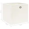 Aufbewahrungsboxen 10 Stk. Weiß 32x32x32 cm Stoff Produktbild-Vorschau 5