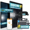 SUNNIVA® Balkonkraftwerk Black Frame BIFACIAL 880/800W Produktbild-Vorschau 1