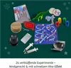 A collection of items for science experiments, laid out on a dark green background with festive snowflake graphics. Anteprima dell’immagine prodotto