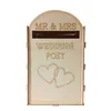 DIY Holz Hochzeit Mailbox Briefkasten mit Schloss Rustikale Produktbild-Vorschau 2