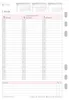 A page from a planner showing a weekly schedule with days and times listed. Produktbild-Vorschau