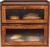 GUUSII HOME Brotkasten XL Zirbenholz Brotbox 2 Etagen Produktbild-Vorschau 1