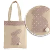 com-four® 6x Geschenktasche für Ostern - Stoff- Beutel mit Produktbild-Vorschau 4