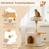 Petit arbre à chat COSTWAY, arbre à chat avec siège en Voir les images du produit 5