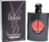 Yves Saint Laurent Black Opium Neon Eau de Parfum in schwarzem, glitzerndem Flakon mit pinkem Sichtfenster, neben passender Verpackung mit Neon-Details Náhled obrázku produktu